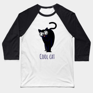 Cool and funny cat Baseball T-Shirt